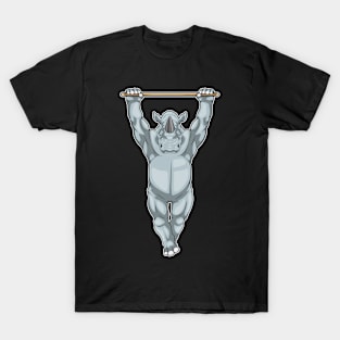 Rhino Bodybuilder Pull ups Bodybuilding T-Shirt
